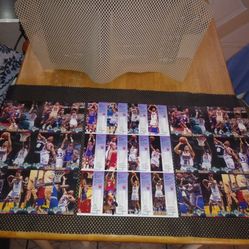 1994 Fleer Uncut Sheet NBA Jam Session.. And Uncut 1990 Sheet. Nets.. Selling As A Bundle. All Sales Final.