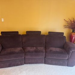 Natuzzi Italian Sofa Recliner 