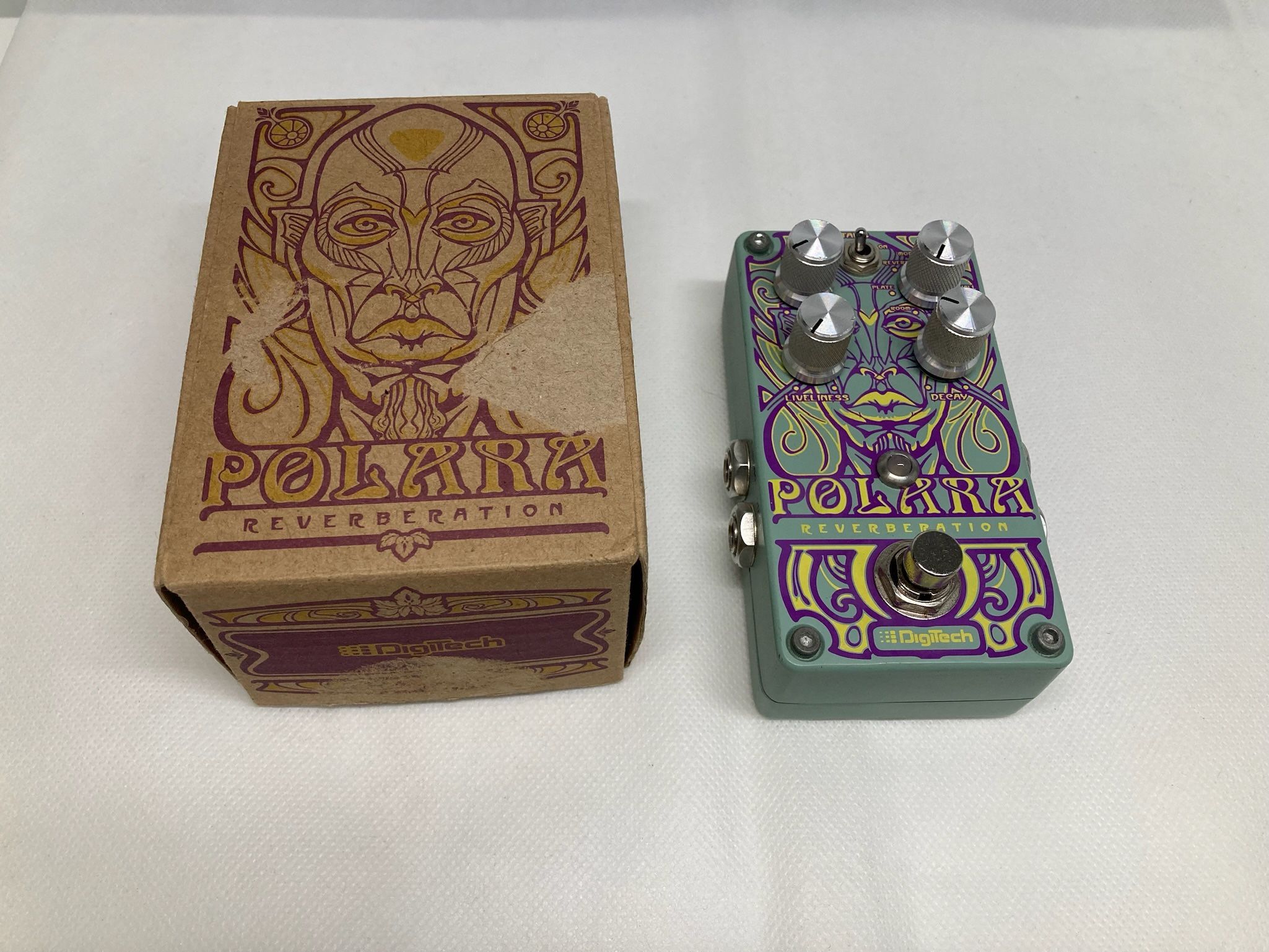 Digitech Polara Reverberation Stereo Reverb Effects Pedal