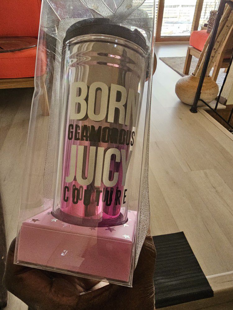 Juicy Couture Hot/Cold Travel Mug. BRAND NEW. 15.2oz