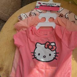 Hello Kitty onesies 3 to 6 months