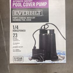 Everbilt EBAU25-PCP 1/4 HP Pool Cover Pump. 23 GPM. Automatic Shut Off