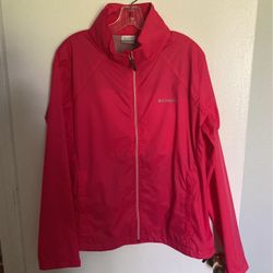 Columbia Rain Coat ( Pink XL )