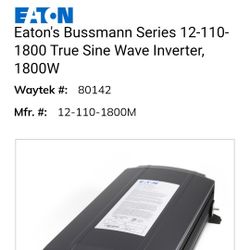Eaton Inverter 1800 Watts