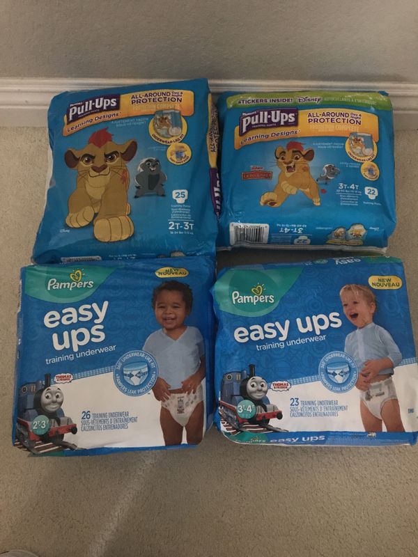 Huggies/Pampers Pull Ups 2T/3T and 3T/4T and 4T/5T for Sale in Hacienda