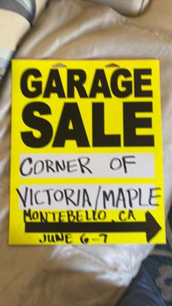 YARD SALE June 6-7