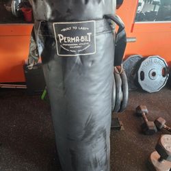 HIGH QUALITY HEAVY PUNCHING BAG 100 LBS  (EXCELLENT CONDITION  )