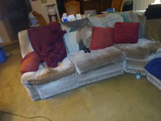 Light Gray Fabric Sectional Sofa