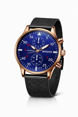 🔥 Luxury Blue Dial Watch🔥Clean-Lightweight Design