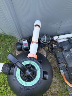 Pool Sand Filter with Multiport Valve