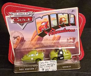 Disney Pixar World of Cars Mini Adventures Sarge's Bootcamp Doc Hudson & Sheriff