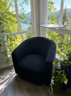 Threshold Swivel Chair Faux Shearling