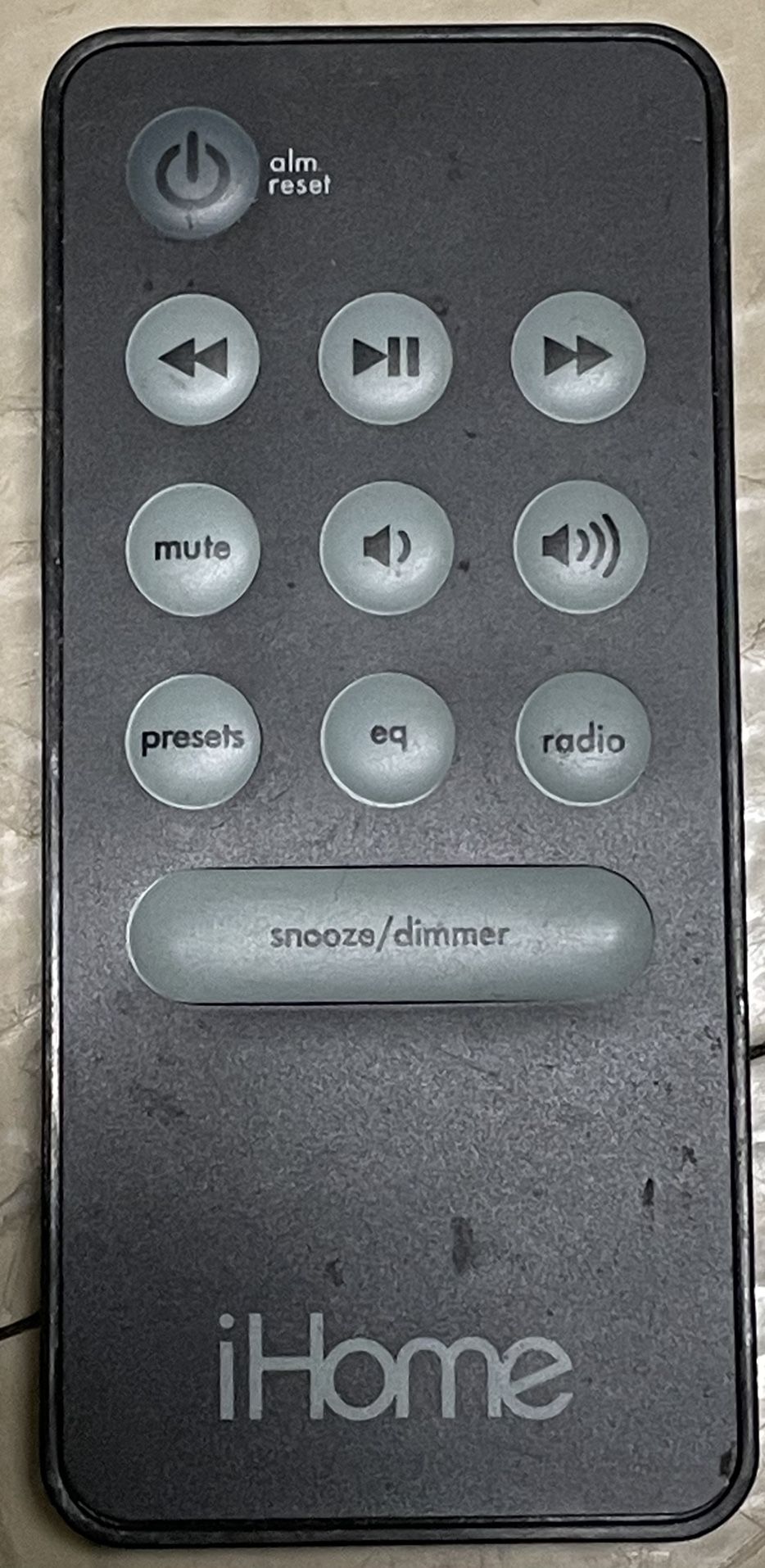 IHome IH5 Remote Control Black.