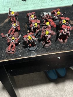 Warhammer 40K Blood Angel Assault marines x12