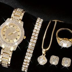 Holiday Special 😍💎🙌Womens 5 Peice Watch and Accessories Set 😍(New)