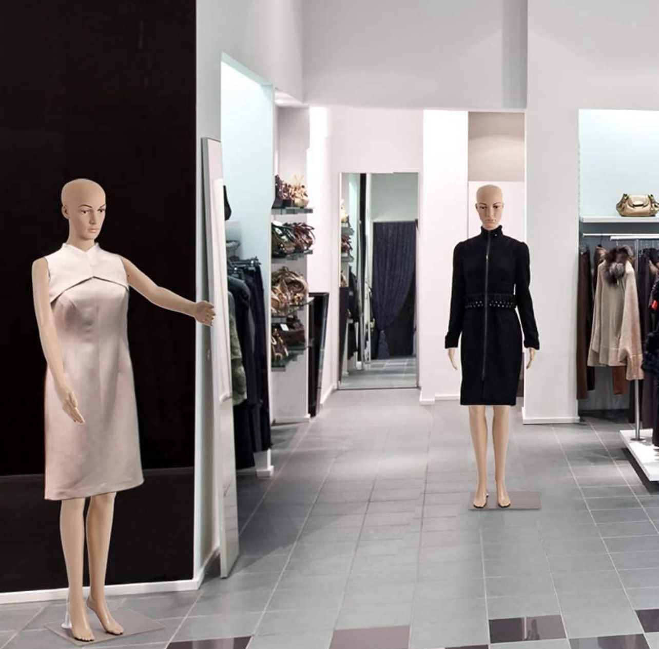 Female Mannequin Full Body Mannequin 69 Inches Torso Adjustable Detachable Stand Mannequin Full Body Plastic with Metal Base Female Mannequin for Clot