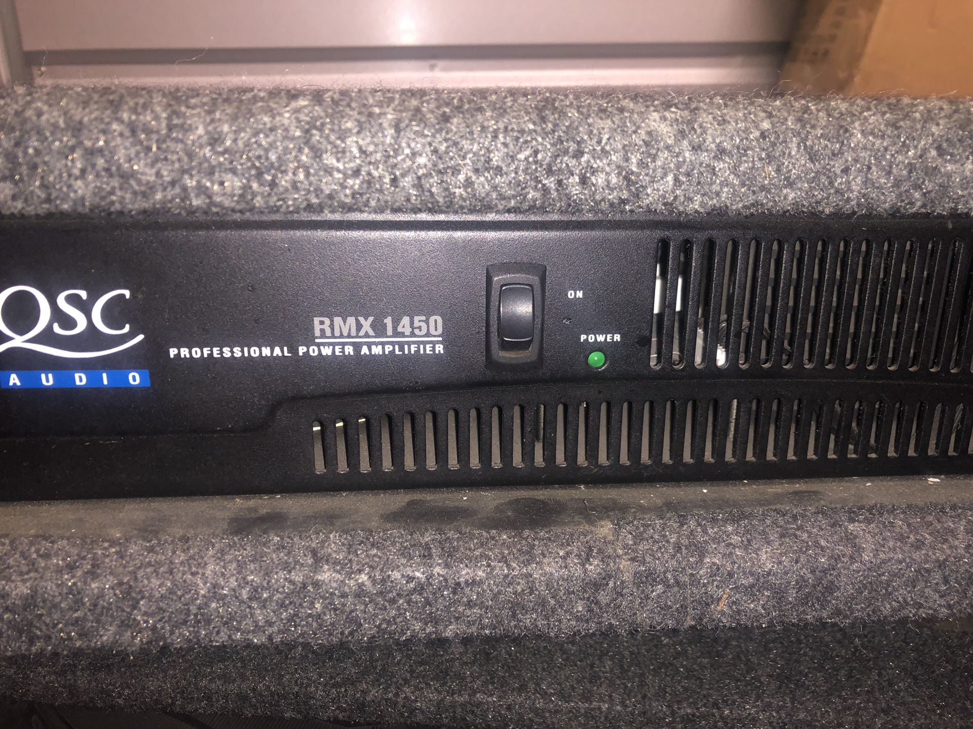 Qsc Rmx 1450 amplifier (trade consider)