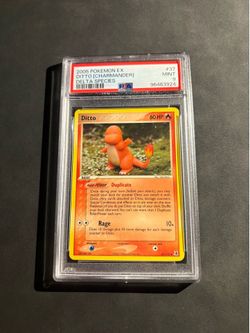 2005 POKEMON EX DELTA SPECIES #37 DITTO [CHARMANDER] PSA 9