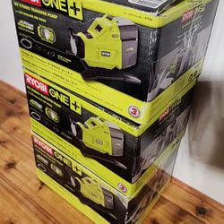 (3) Ryobi 18V hybrid transfer pump clearance.