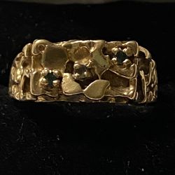 10K Gold Nugget Ring