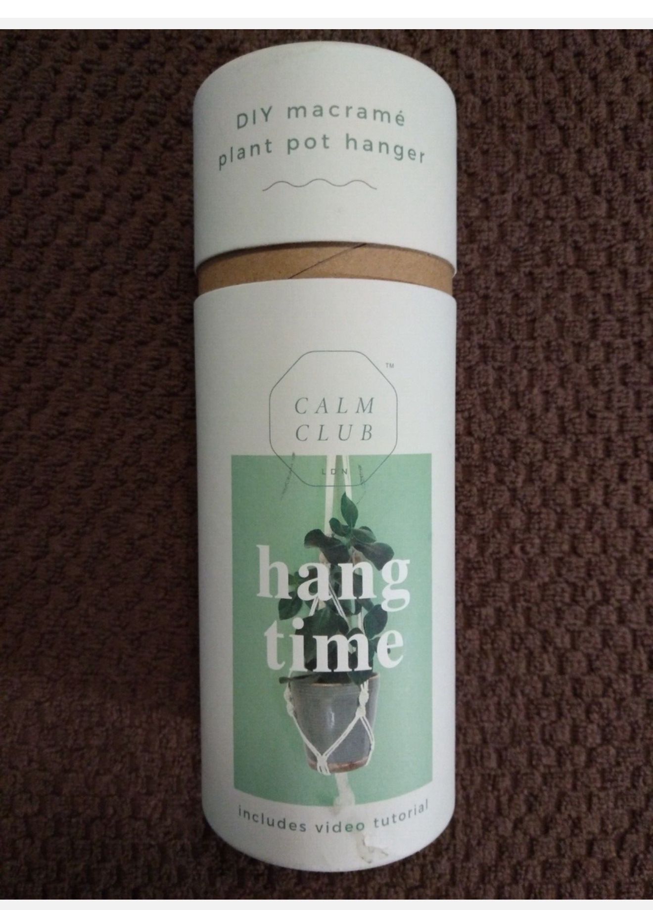 Calm Club "Hang Time" DIY macrame' plant pot hanger