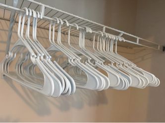 White hangers