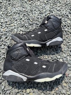Air Jordan 6 Black Metallic Silver Size 1.5Y 3W