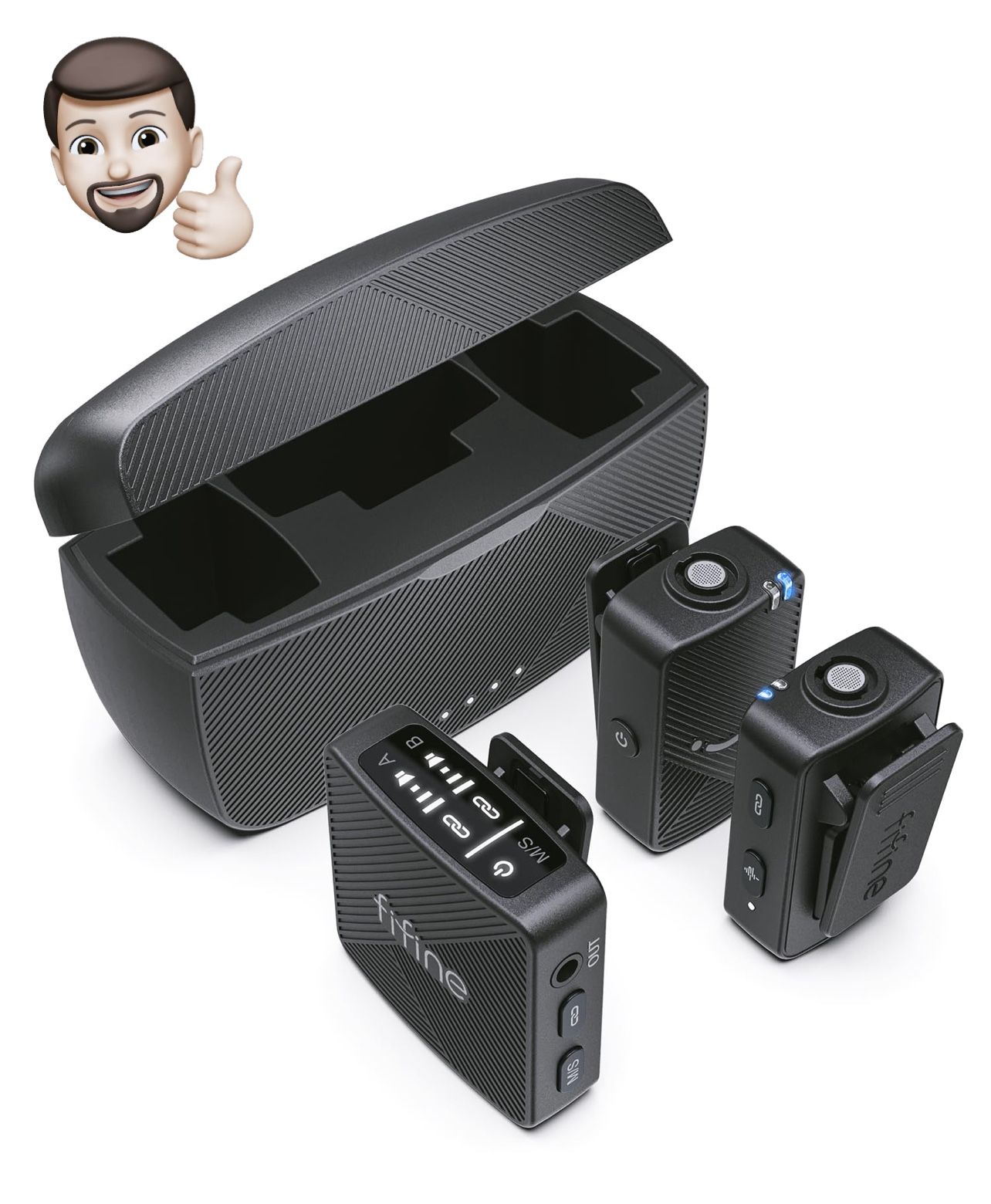 FIFINE FIFINE Wireless Lavalier Microphone for iPhone/Android