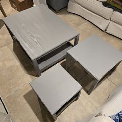Ikea Havsta Coffee Table and Nesting End Tables