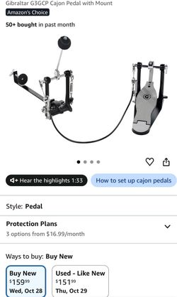 Gibraltar G3GCP Cajon Pedal with Mount