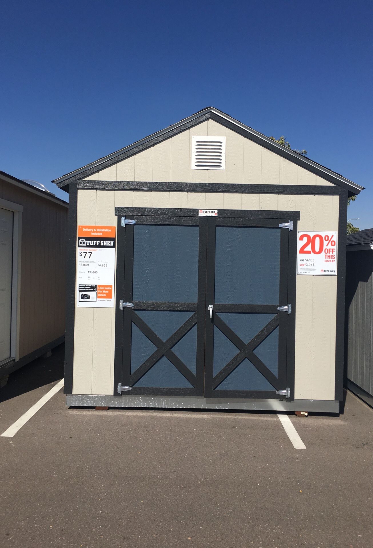 Tuff Shed Display Shed for Sale