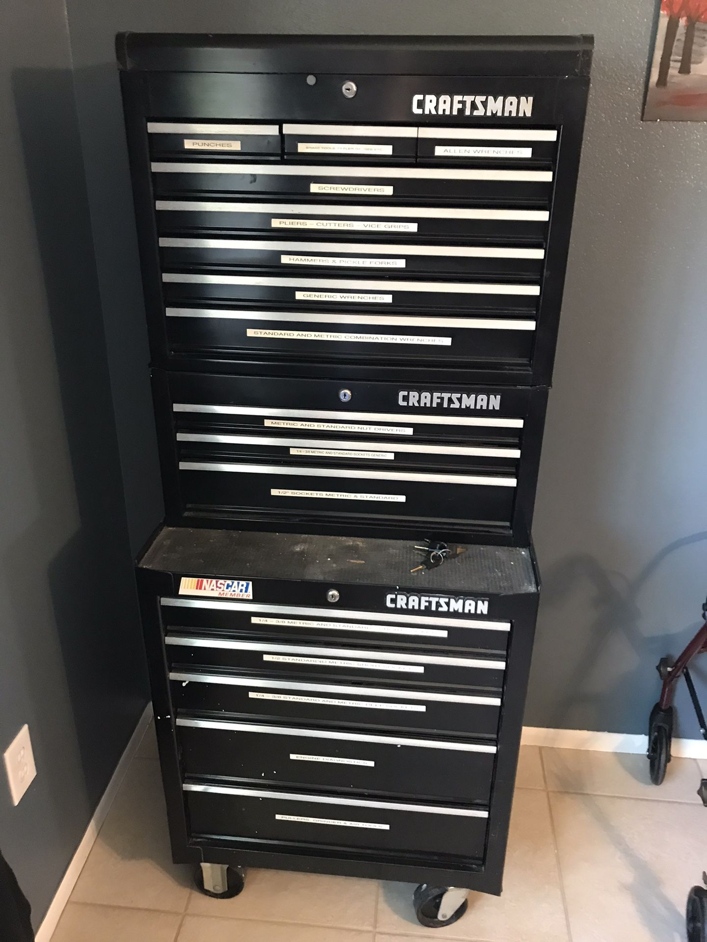 Craftsman Tool Box With Tools