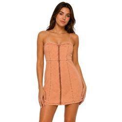 Vintage Abercrombie & Fitch Denim A-line Front Zipper Minidress 🧡