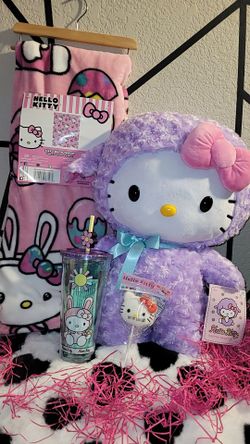 Hello Kitty Easter Greeter And Blanket Basket