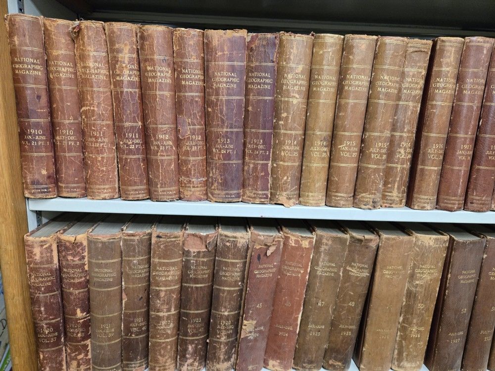 Vintage Bound National Geographic Magazines