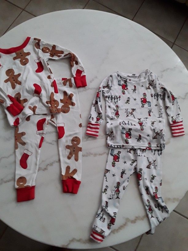 Xmas Toddler PJ's, Used