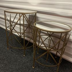 Mirrored Side Table (pair) 