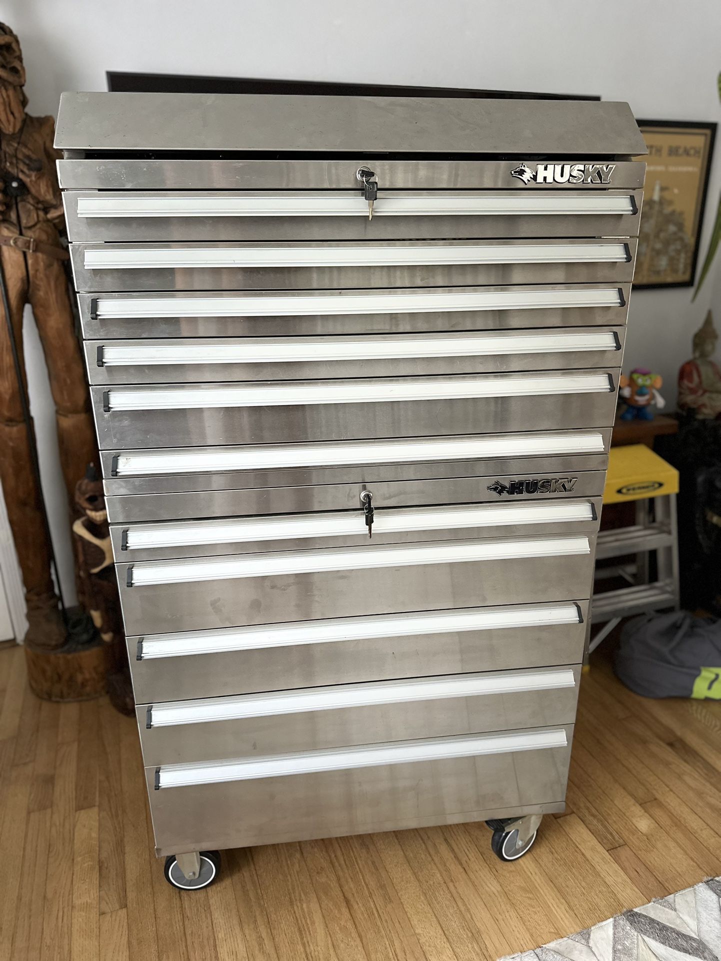 Tool Box / Tool Chest Husky 36" Wide Stainless Steel 