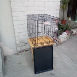 Small Dog Crate Or Cat Crate With Single Door & Compact Foldable