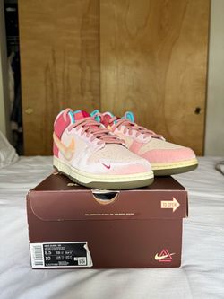 Nike Dunk Mid: Social Status Free Lunch Strawberry Milk Size 8.5