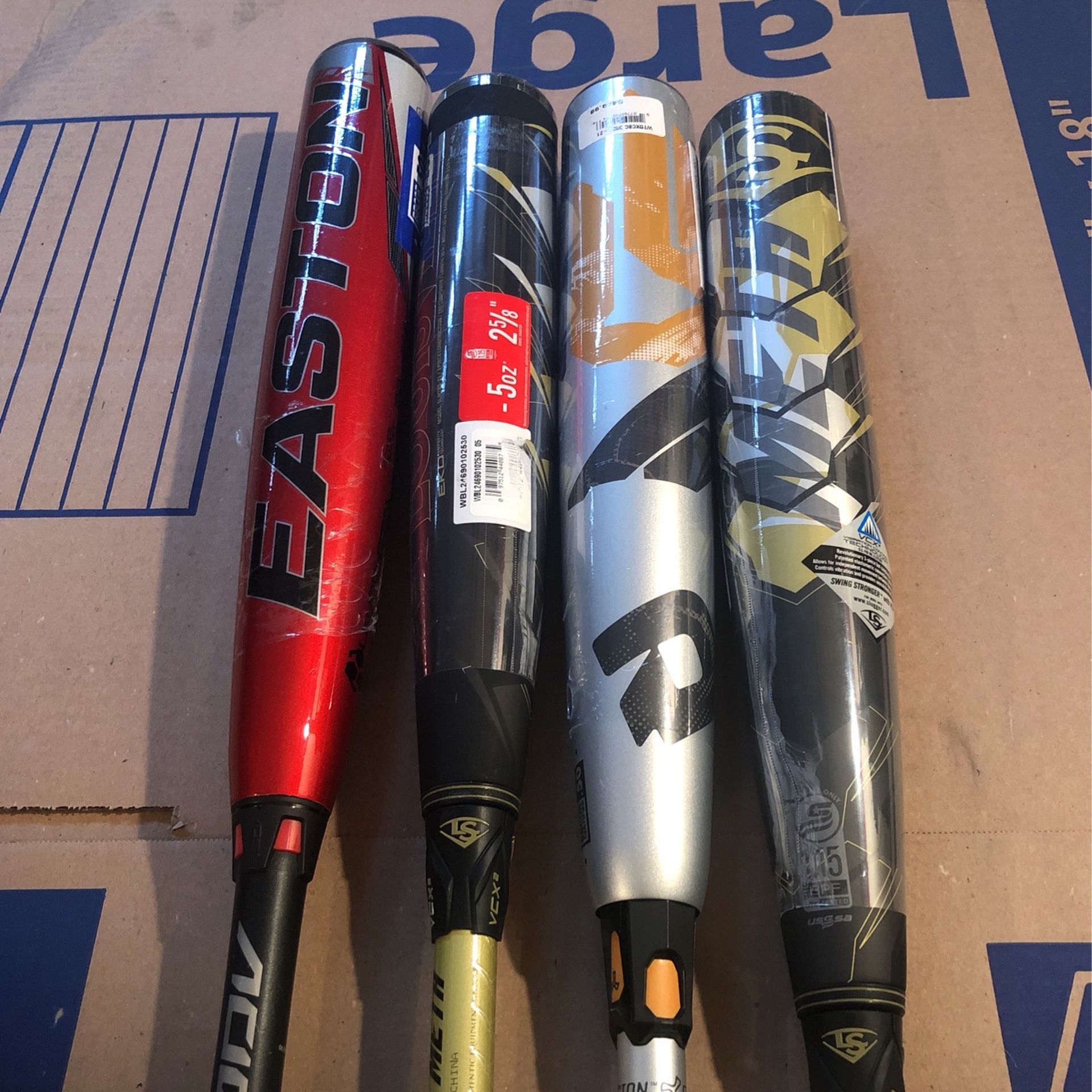 Brand New Baseball Bats