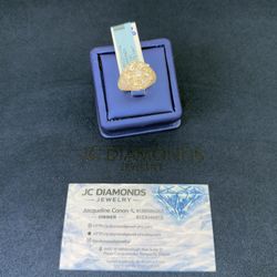 Ring Diamonds Real Certified  10k Gold 