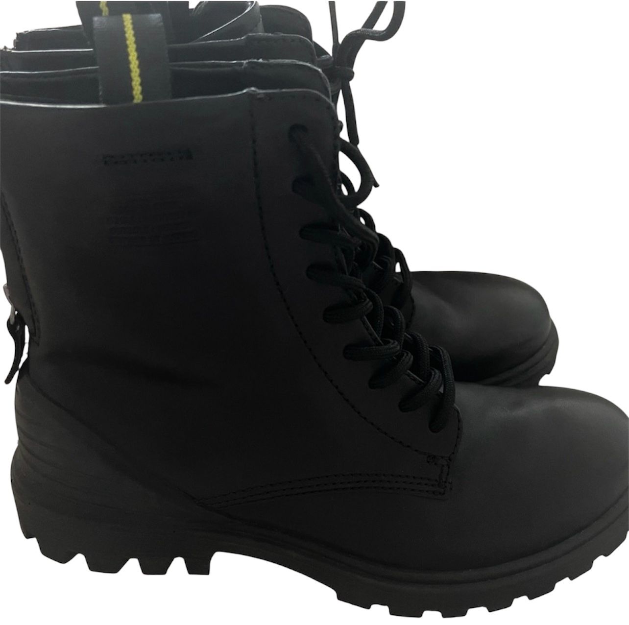 Ecco Black Combat Boots