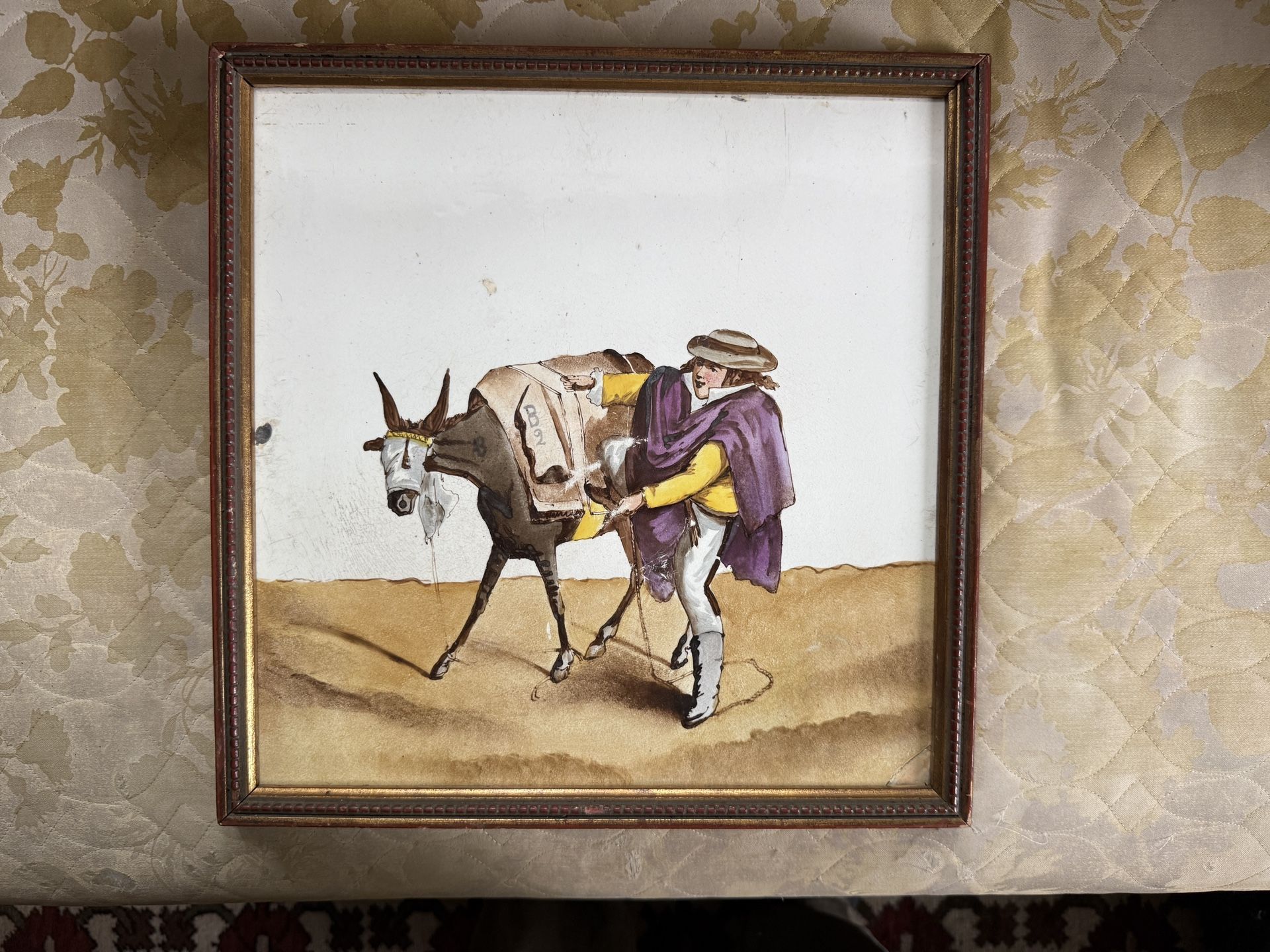 Vintage Ceramic Tile From Italy