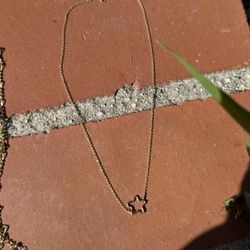 Gold Plated Star Choker Necklace 