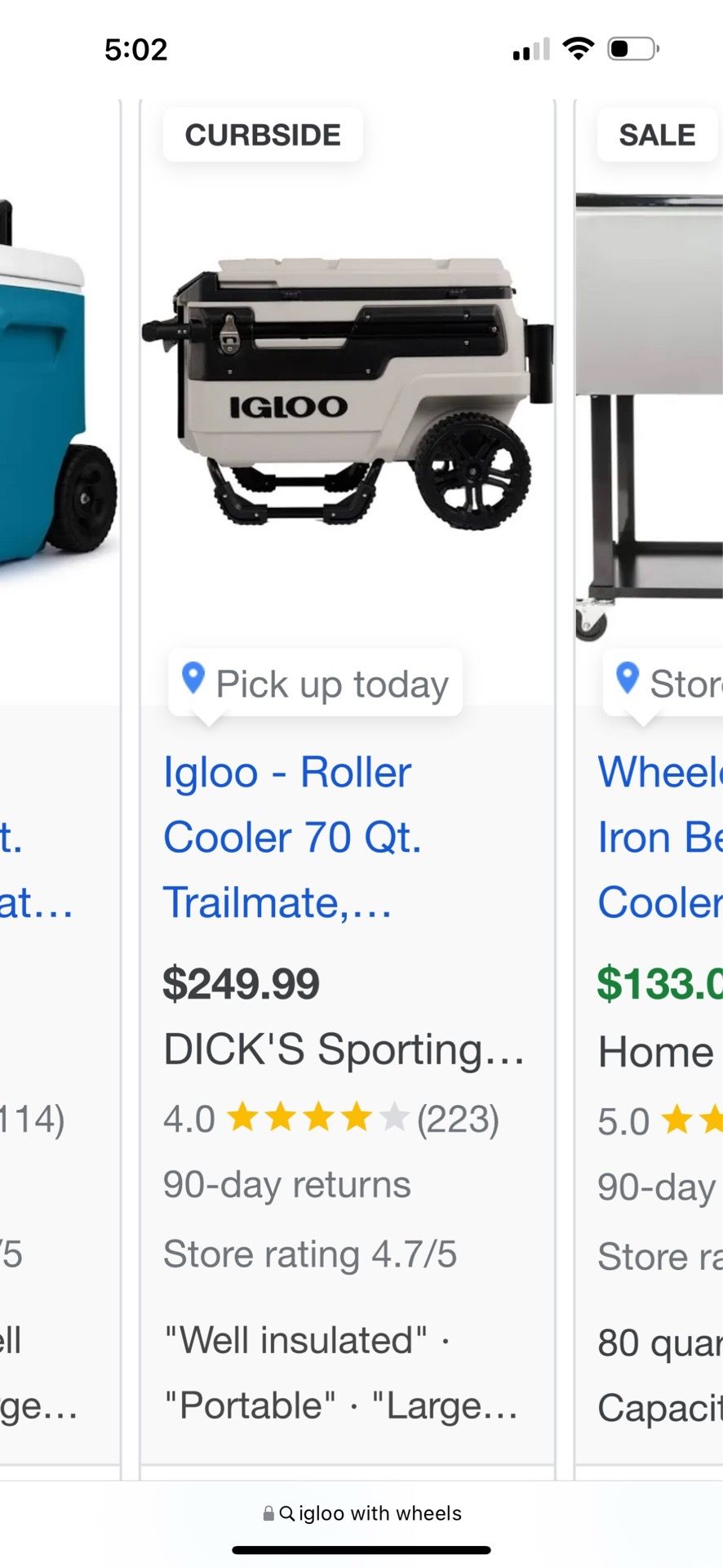 NEW IGLOO $200 FIRM NO LESS
