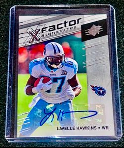 2009 Lavelle Hawkins Auto SPx X-Factor Signatures