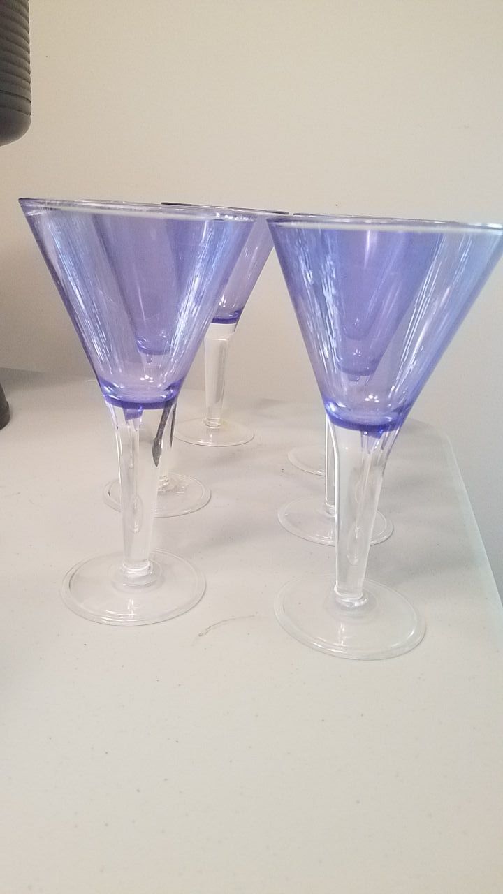 Plastic cocktail glasses
