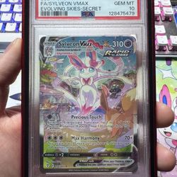 2021 Pokemon Evolving Skies Secret #212 Sylveon Vmax Fa PSA 10 GEM MINT