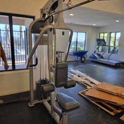 Star Trac Dual Lat Pull Down / Seated Row Gym Equipment Exercise Fitness Weight Machine 